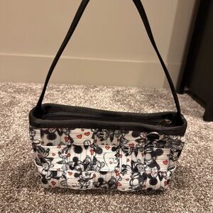 Harveys Black and White Cartoon Shoulder Bag